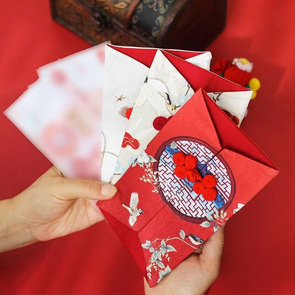 

gift wrap chinese style red envelope year fabric disc buckle packet#1