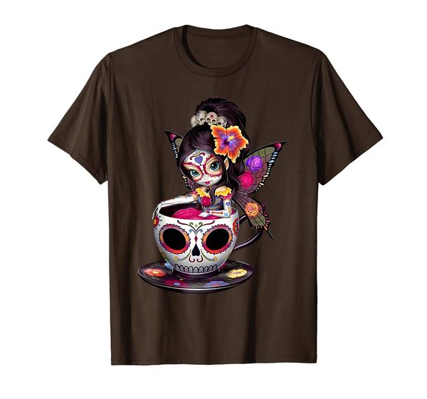 

coffee sugar skull angel lover woman t-shirt, Angel coffee, Mainly pictures