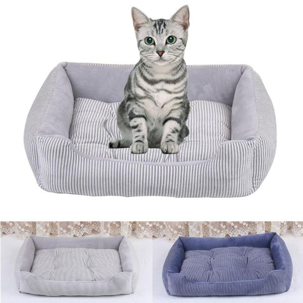 

kennels & pens pet dog house bed nest with mat cute plush cushion winter warm small medium dogs removable mattress cat puppy kennel