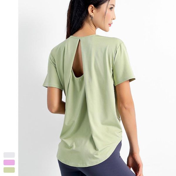 

yoga outfit fitness women seamless sport shirt sports wear for gym running short sleeve workout shirts training