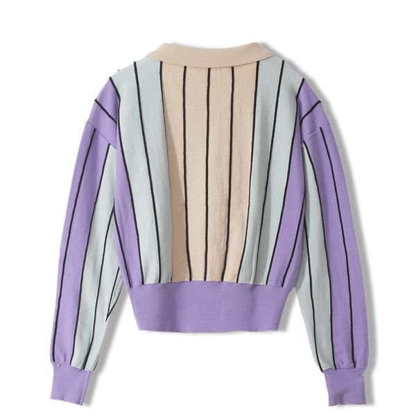 

mode beads striped women's blouses mesh cardigans sleeve sweater outerwear ta1268 d0o6, White;black