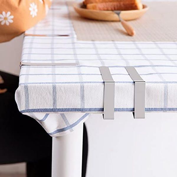 

clothing & wardrobe storage 12pcs/pack stainless steel table cloth clips clamps party picnic wedding prom multi-function tablecloth stable c