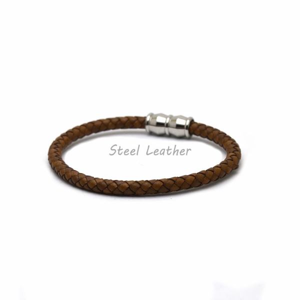 

charm bracelets 5pcs/lot custom logo trendy men jewelry brown color leather bracelet multi-layer design for women, Golden;silver