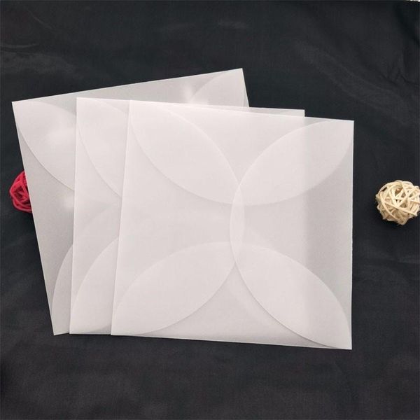 

50pcs translucent envelope clear invitation cover-3 sizes optional