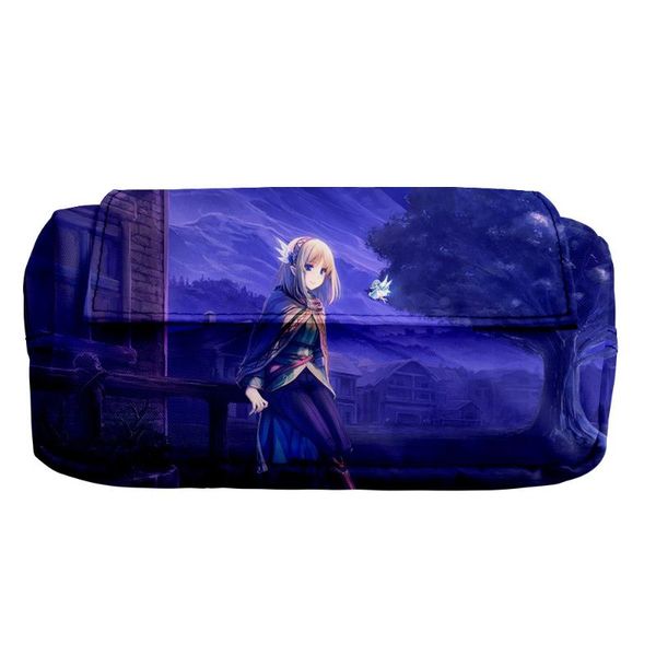 

cosmetic bags & cases 2021 in the land of leadale 3d print women simple double layer storage bag lady child stationery pencil