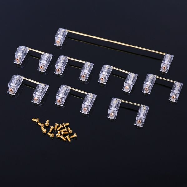 PCB Monte Vida-in Kiraz Temizle Altın Kaplama PCB Stabilizatörler Uydu Ekseni 6.25U 2U Mekanik Klavye Değiştirici tuşları için