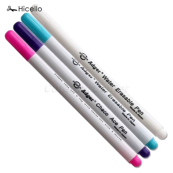 

hicello 1x sewing accesseries stitch markers soluble cross stitch water erasable pens ink fabric marker pens diy needlework tool, Black