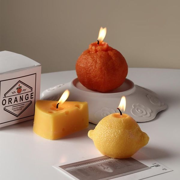 

ins style orange fruit candle family candlelight dinner romantic rragrance p decoration ornament home