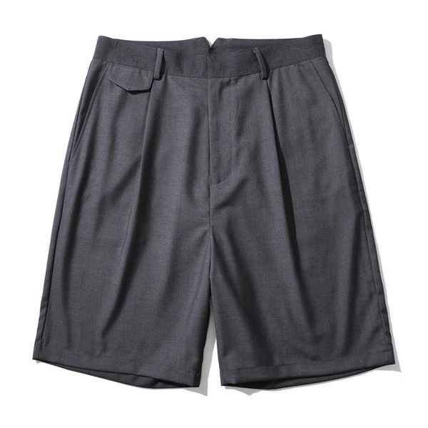 

men's shorts men casual suit dyapiag vintage knee length zipper, White;black