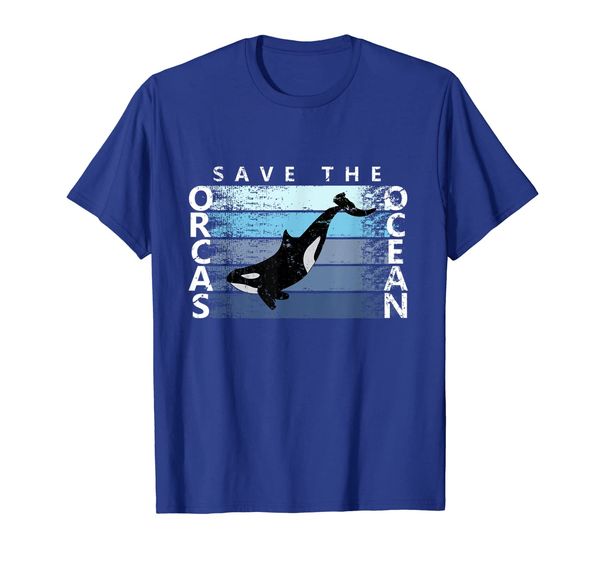 

save the orcas save the ocean t-shirt for orca whale lovers, White;black