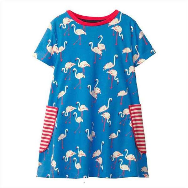 

summer princess with dog baby girl dresses girls cotton kids clothes party tunic for 2-7t, Red;yellow