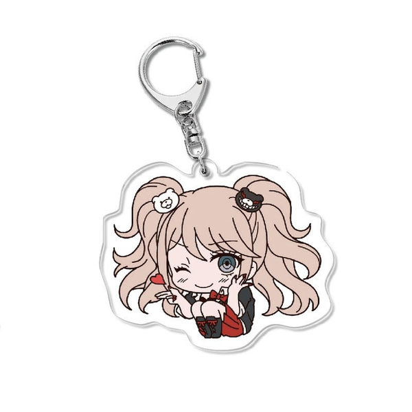 

Cartoon Acrylic Key Chain Women Anime Keyring Man Cute Figure Pendants Funny Kids Girls Key Chains Key Holder Metal Breloczek
