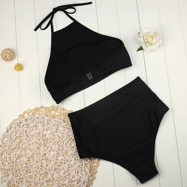 

salebikini on printed split women push-up bh beach bikini set batsuit prints badmode beachwear, White;black