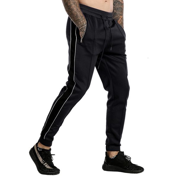 

2021 High Quality Stretch Trousers with Leggings Sports Long New Men's Casual Pants J50g OWK0, Black