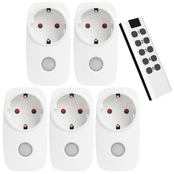 

smart power plugs msle universal remote control eu socket 433 mhz rf wireless controller outlet for home compatible broadlink rm4 pro