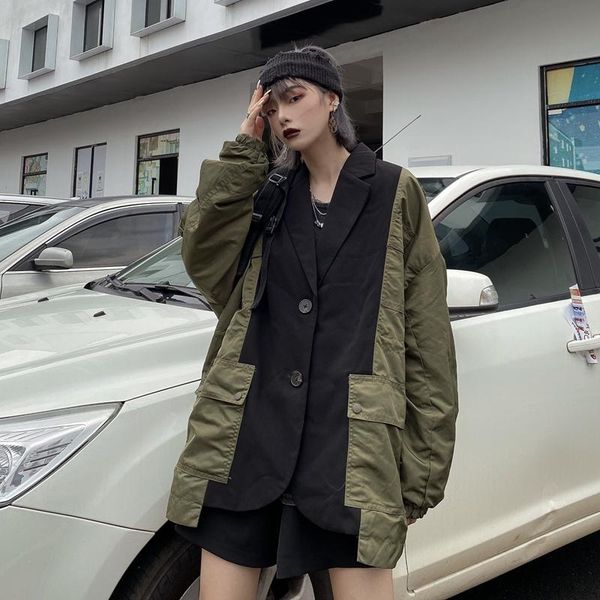 

women's jackets jacket women harajuku spring college party baseball vintage boho clothing 2021 fashion slim, Black;brown