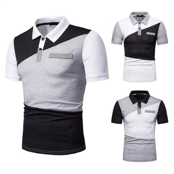 

summer designers mens polo t shirt black t shirts s xxl dress female camisas de hombre acetate crop classic men clothing collared ropa white, White;black