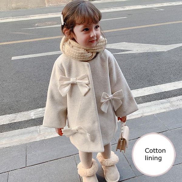 

jackets baby girl fall clothes winter kids jacket girls wool coat korean outerwear, Blue;gray