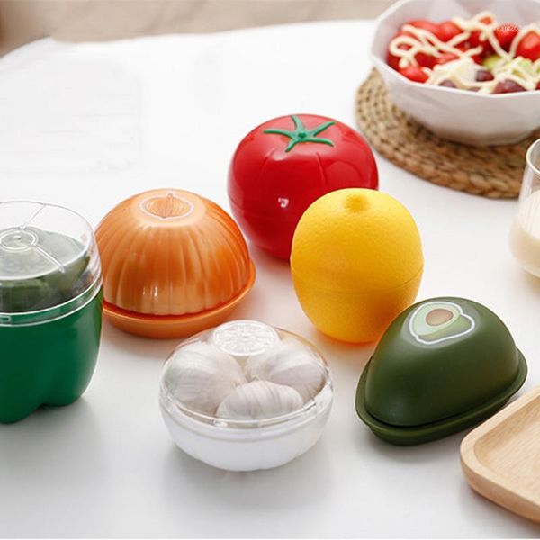 

storage bottles & jars 1pc creative kitchen refrigerator vegetable fruits crisper containers onion avocado tomatoes fresh box