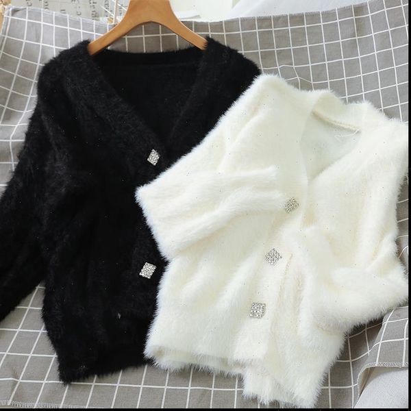 

women blouses heliar female spring buttoned up elegant shirt blouse knitted casual loose winter sweater for, White