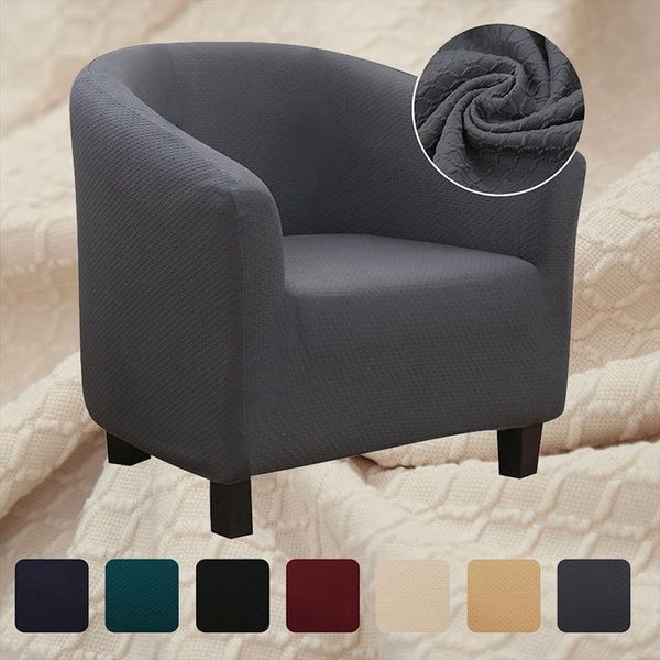

chair covers knitted waterproof coffee tub armchair sofa cover washable furniture protector couch slipcover skin-friendly single seat