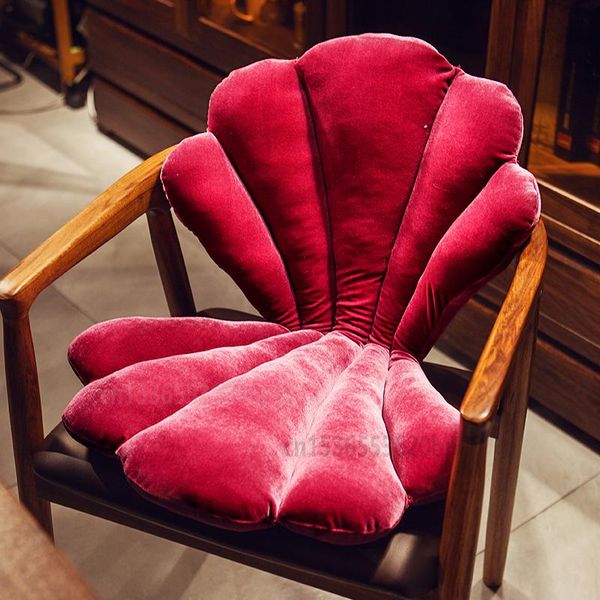 

cushion/decorative pillow sea shell plush chair seat cushion office home foldable lumbar support car waist cushions decor