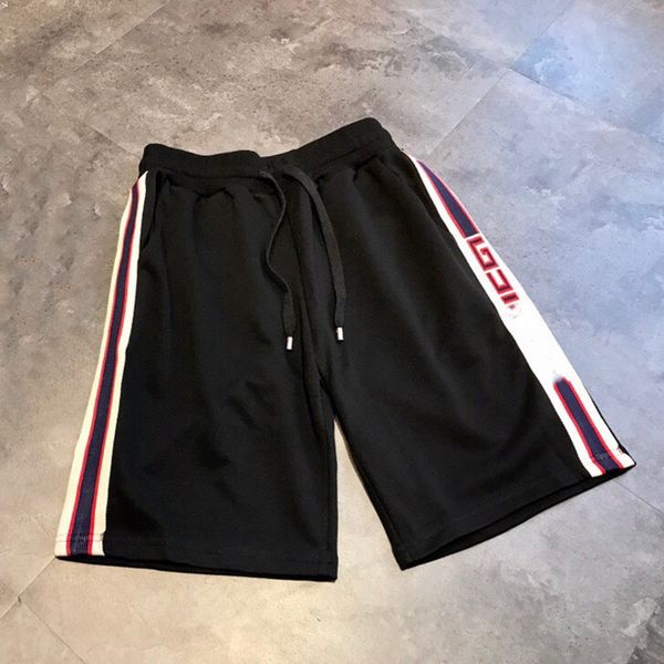 

() 2021ss summer new loose couple letter webbing shorts 08041, Black;white