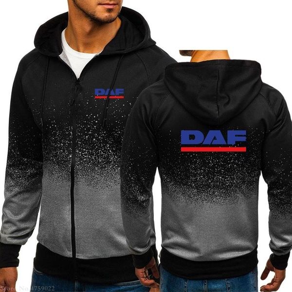 

men's hoodies & sweatshirts 2021 spring and autumn fashion hoodie men daf sweatshirt zipper jacket sportswear, Black