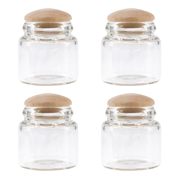 

gift wrap 4pcs delicate transparent mini bottle candy container house decor