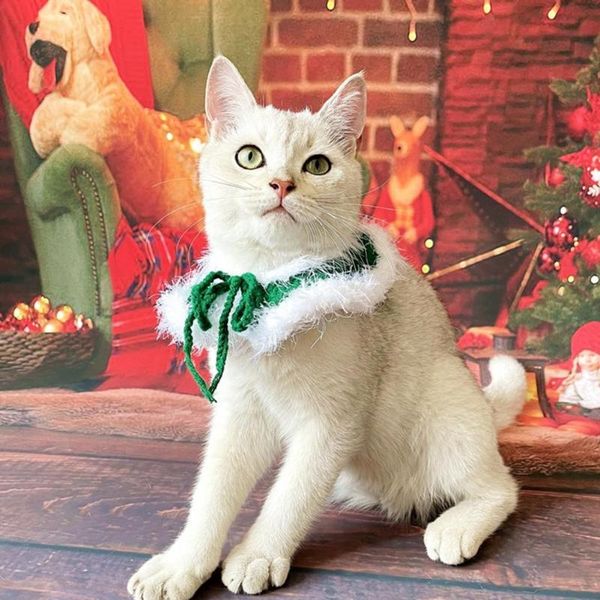 

cat costumes dress-up soft texture pet kitten dogs hat neck scarf cape po props