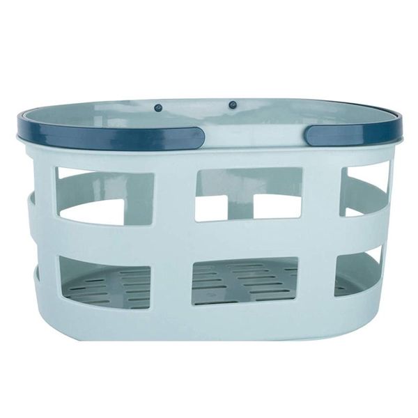 

storage baskets portable shower caddy tote plastic basket with handle organizer