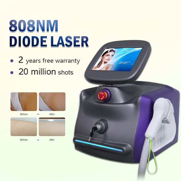 

808nm diode laser hair removal machine also for personal use portable beauty salon 808nm diode lser portable 808nm diode laser, Black