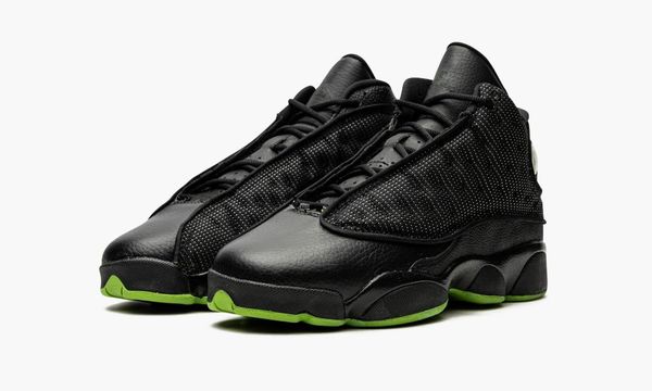 

jumpman 13 retro gs altitude black green basketball shoes outdoor sneakers sports with original box