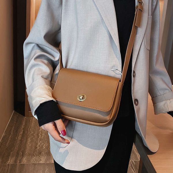 

hbp fashion sense of square versatile solid flap cross small chic shoulder bag women's korean version 2019 new