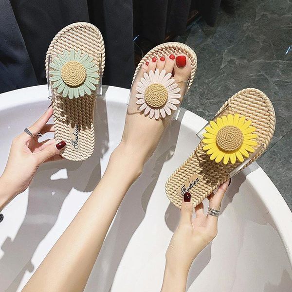 

slippers casual flat shoes female slides rubber flip flops slipers women low luxury hawaiian 2021 rome basic pu woman, Black
