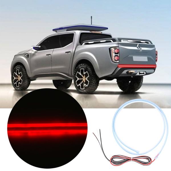 

1pc universal red led car high mount third brake srear tail light bar strip turn signal strip backup reverse lamp auto parts