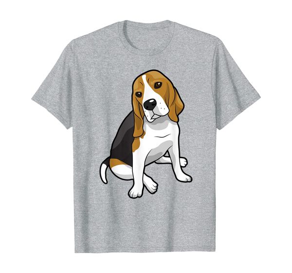 

adorable beagle t-shirt, White;black