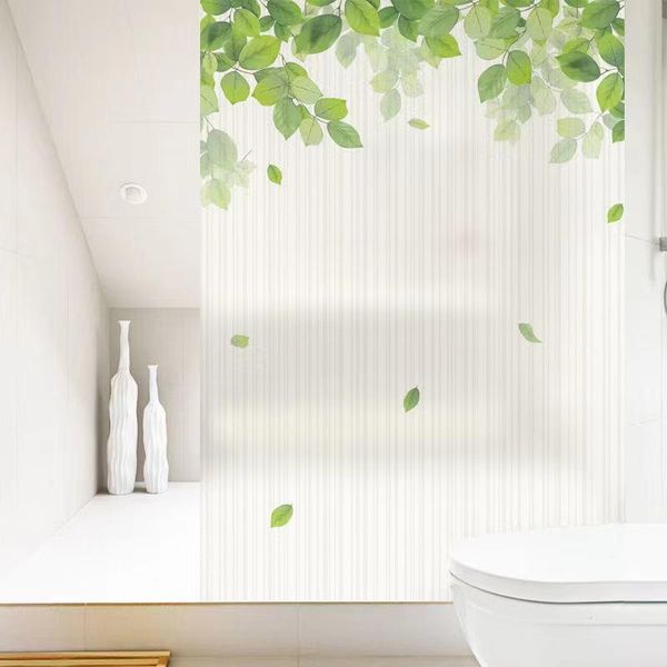 Наклейки окна Индивидуальные садовые растения и цветы электростатические матовые стеклянные стекла ванная комната гостиная затенение декоративная пленка