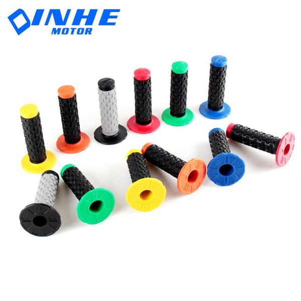 

handlebars motorcycle taper grips motocross grip handle bar dirt pit bike 7/8" handlebar rubber gel dual density mx