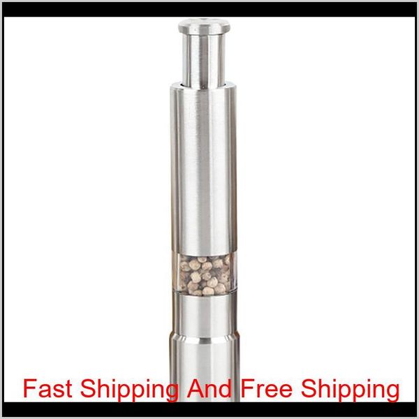 

stainless steel pepper grinder kitchen manual pepper mill salt shakers thumb push pepper grinder spic qyltrw bdetoys