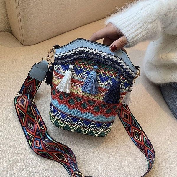 

designer fanny pack for women bohe waist bag hand-woven cross body bag waistbag