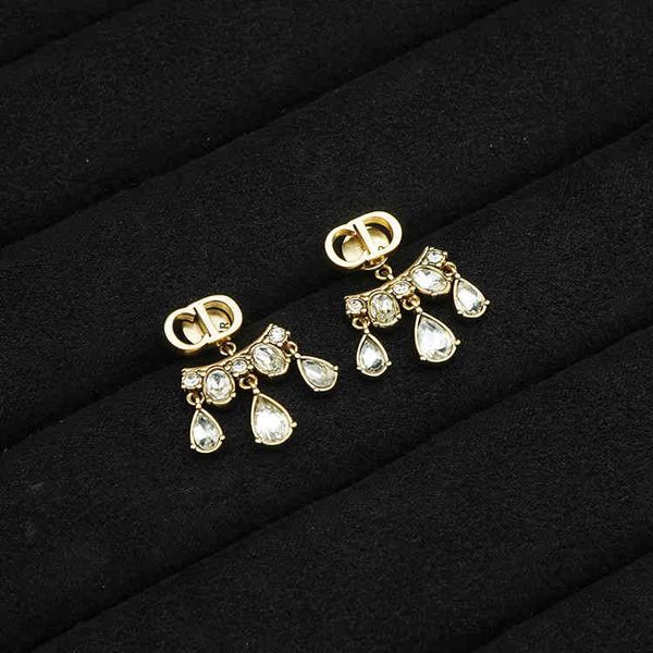 

70% off new star same water drop earrings women's live broadcast, Silver