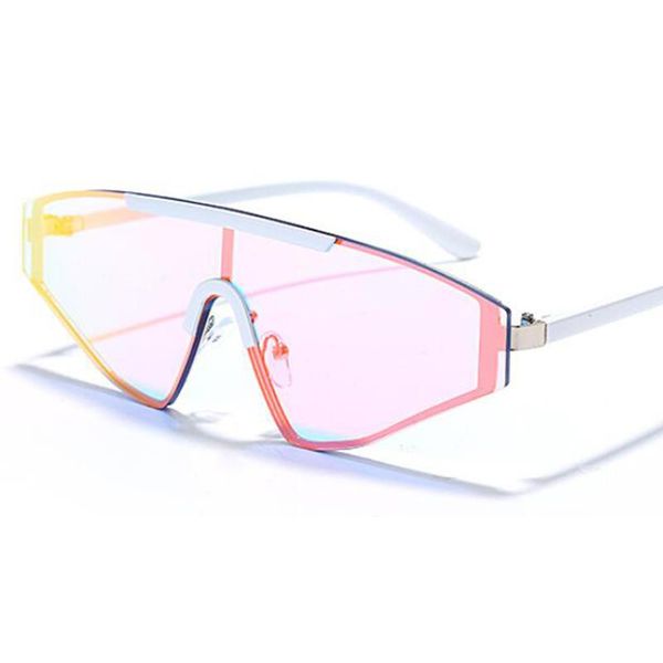 

shaped fashion sunglasses ladies sunglasses shades women goggles shield v red gorgeous streetwear 90s 2021 colorful female dghbu hslso, White;black