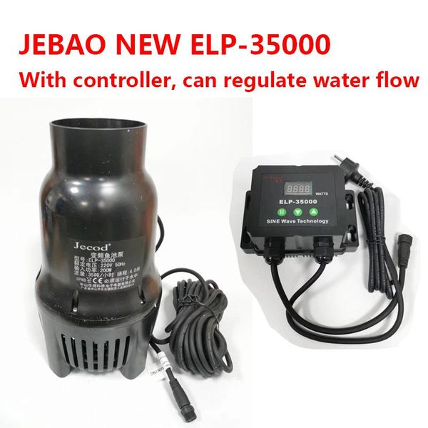 

new jebao elp-35000 variable frequency fish pond circulating pump submersible pump 200w with controller adjustable