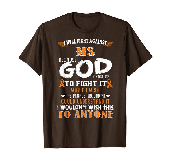 

MS Awareness T shirt - Multiple Sclerosis Shirt, White;black