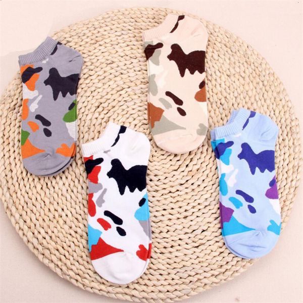 

koop. cato ankle spring summer herf colorful ed and men fashion short socks, Black
