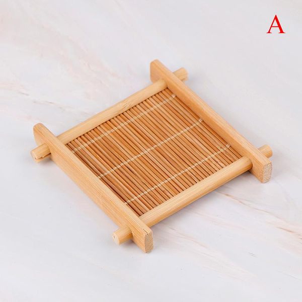 

2 sizes mini handmade bamboo cup mat coffee cups drinks accessories table placemats kitchen product mug pads