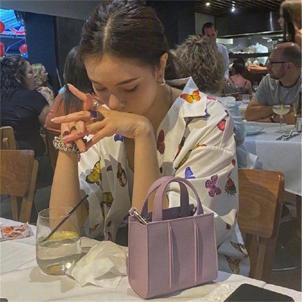 

shoulder bags 2021 women's messenger bag korean fashion wild retro temperament solid color ladies small square