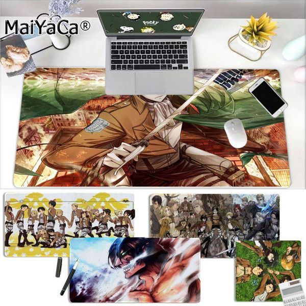 

mouse pads & wrist rests maiyaca cool attack on titan anime comfort mat gaming mousepad large pad keyboards