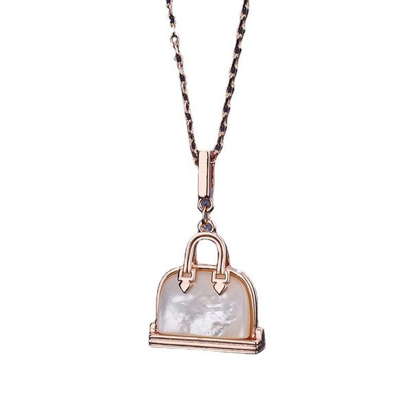 

chains fashion handbags necklace fritillaria female costly temperament pendant collarbone chain accessories, Silver
